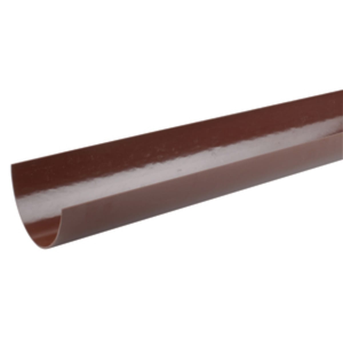 Product image for Osma 0T074N Roundline Gutter 4m x 112mm (L x Dia) Brown
