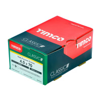 Product image for TIMco Classic Pozi Countersunk Wood Screw 70 x 4mm Box of 200