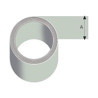 Product image for TuffStuff F300 Flat Flashing Roll 20M x 300mm Grey
