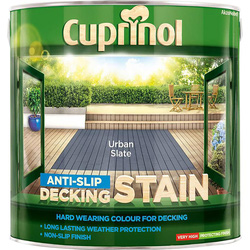 Product image for Cuprinol Anti Slip Decking Stain Urban Slate 2.5ltr