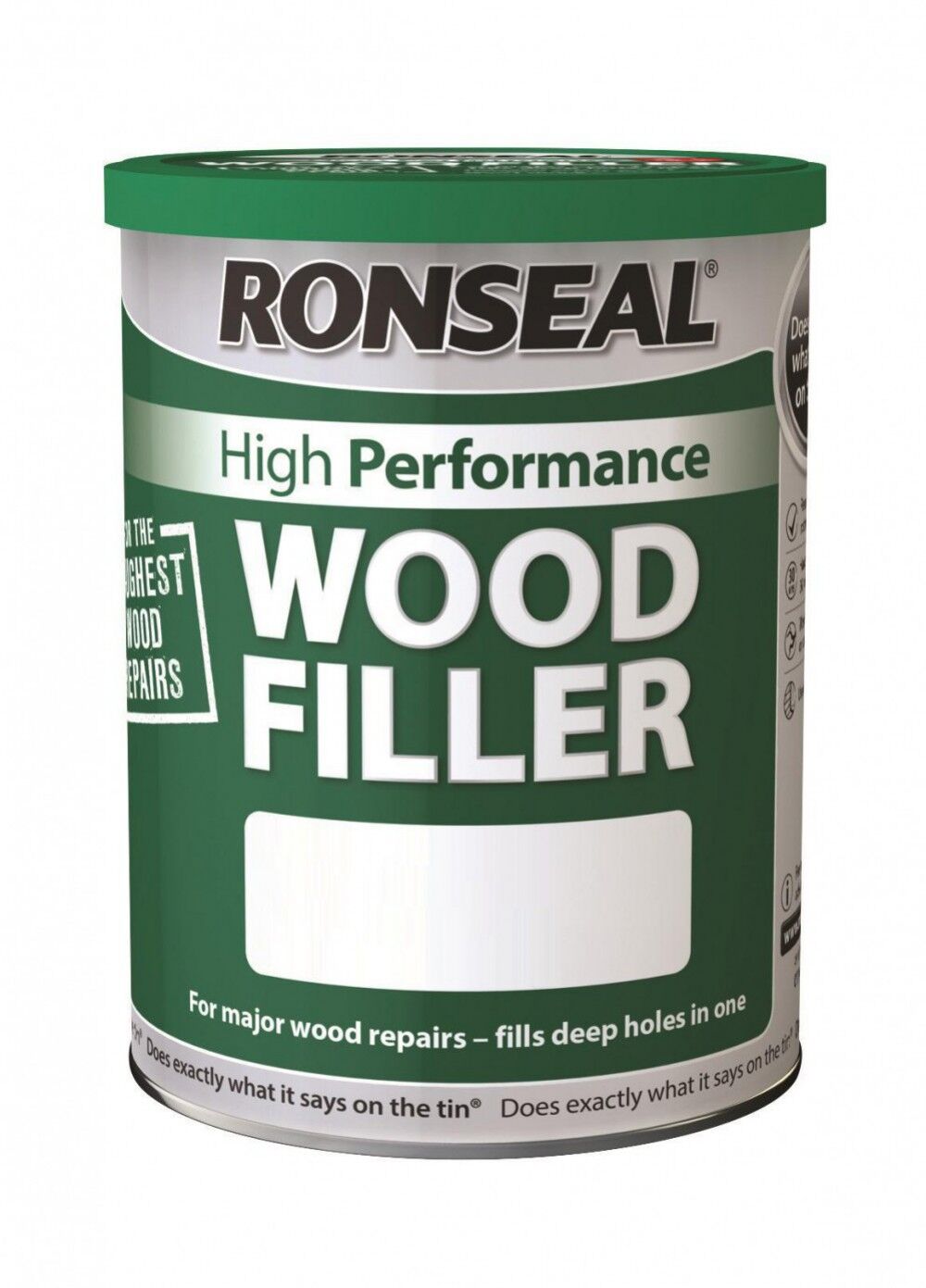 Product image for Ronseal High Performance Wood Filler White 1kg