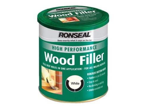 Product image for Ronseal High Performance Wood Filler White 1kg