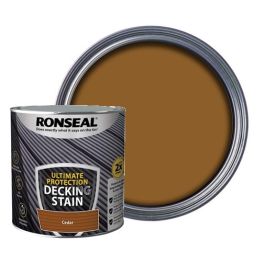 Image of Ronseal Ultimate Protection Decking Stain Cedar 2.5ltr
