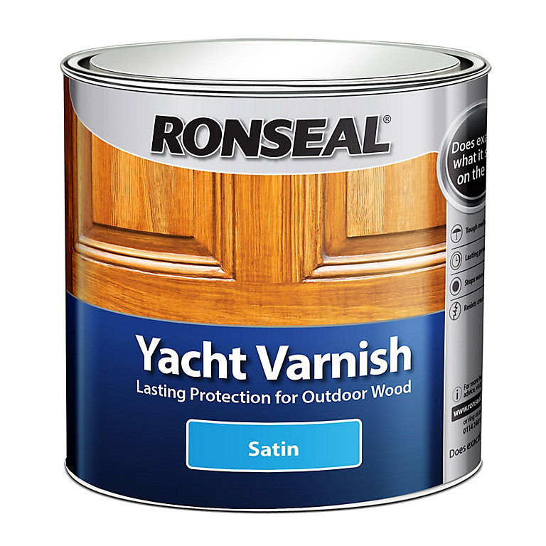 Image of Ronseal Yacht Varnish Satin Clear 2.5ltr
