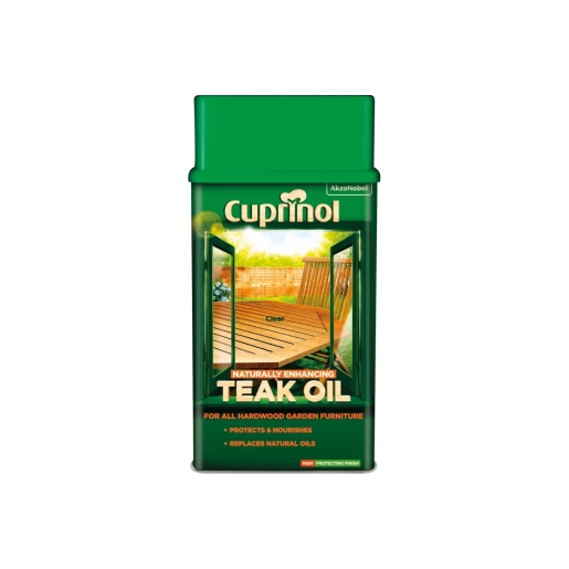 Product image for Cuprinol Garden Furniture Natural Enhancing Teak Oil Clear 1ltr
