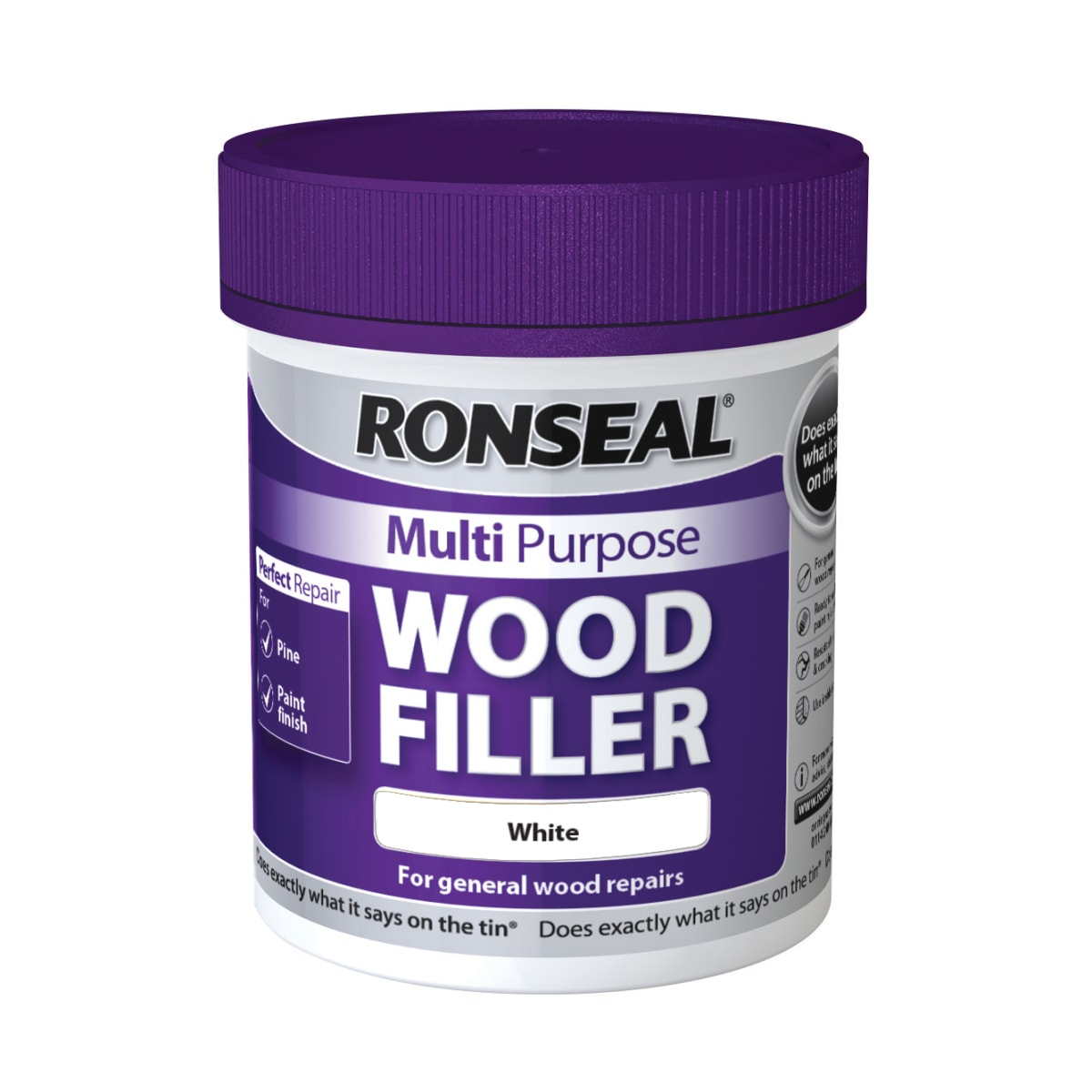 Product image for Ronseal Multi Purpose Wood Filler White 250g