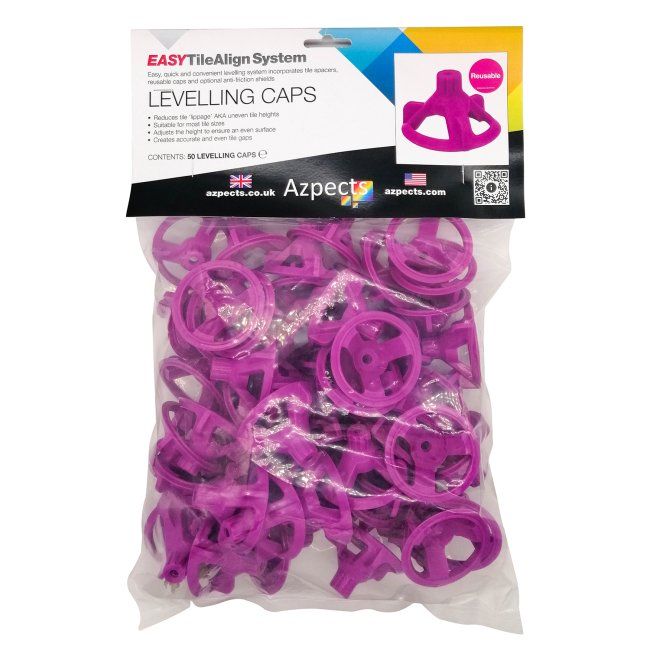 Product image for Azpects EasyTileAlign Levelling Caps 50pk