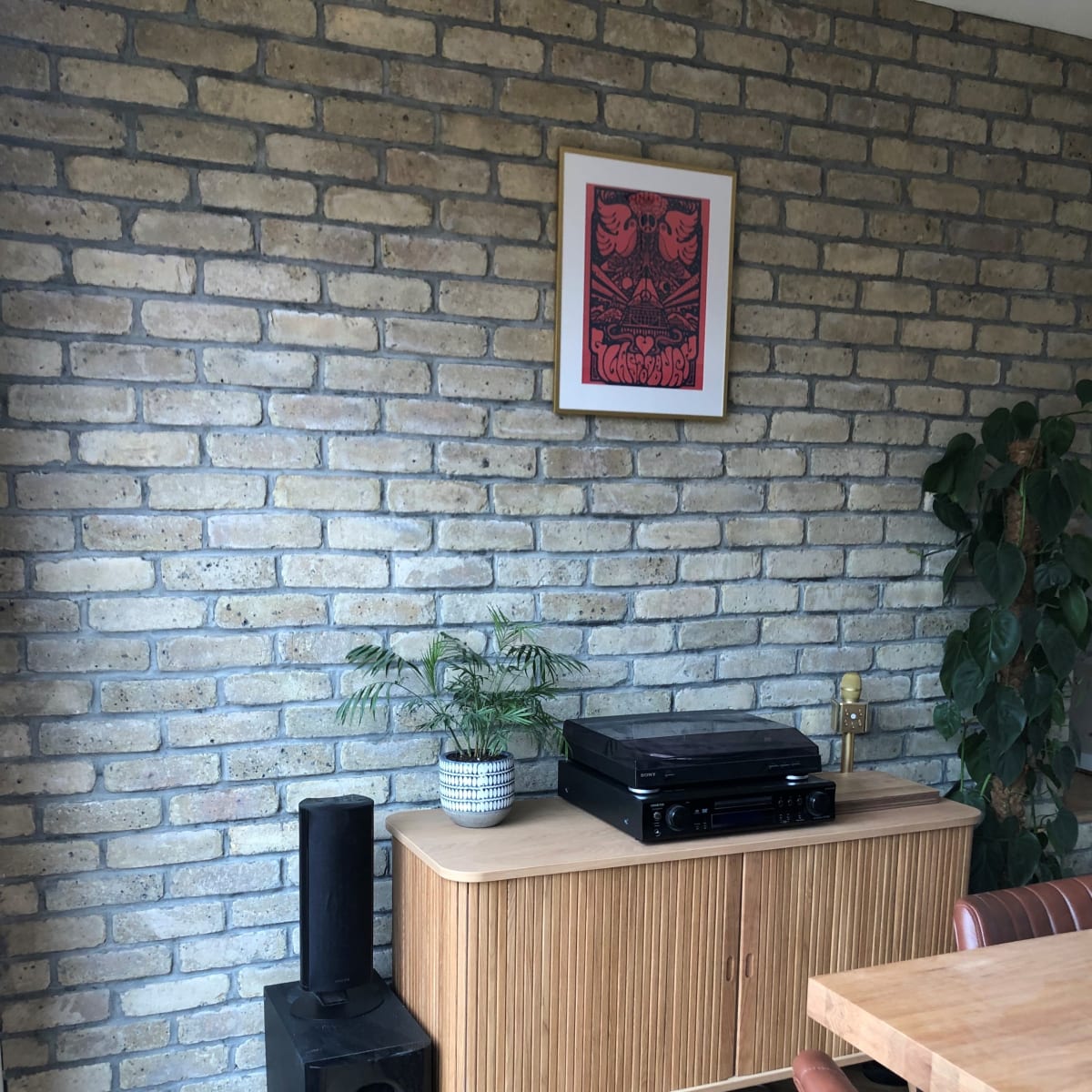 Product image for The Brick Tile Company Brick Slips Tile Blend 2 Cream - Sample Panel