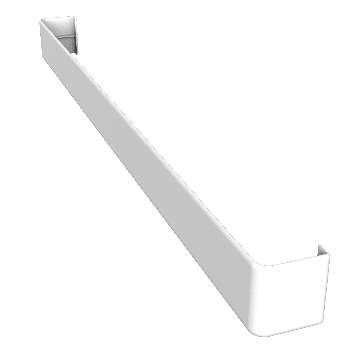 Product image for Freefoam Square Leg Double Ended Fascia Board Joiner 600mm L White