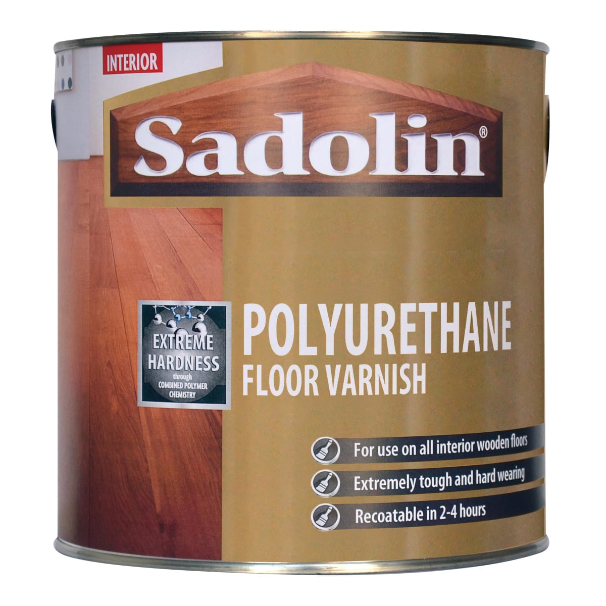 Product image for Sadolin Polyurethane Floor Varnish Clear 2.50 Litres