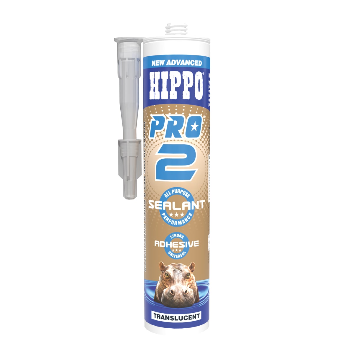 Product image for Hippo PRO2® Sealant & Adhesive 310 Ml  Cartridge Translucent