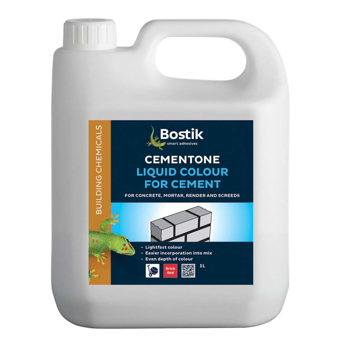 Product image for Bostik Cementone Liquid Colour For Cement - Red 1l