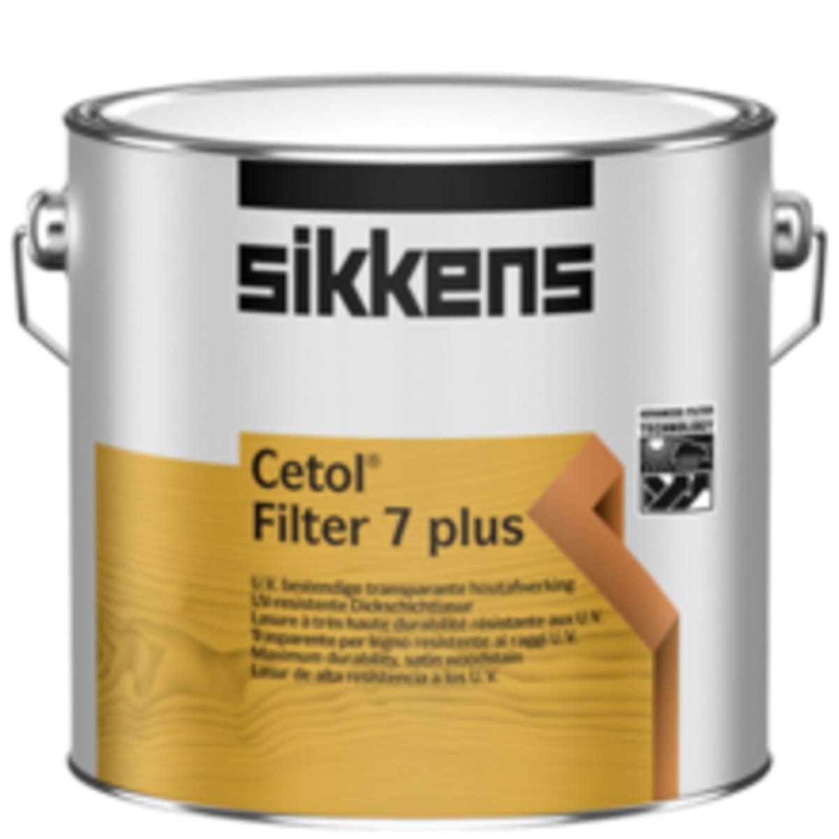 Image of Sikkens Cetol Filter 7 Plus Woodstain 1 Litre Light Oak
