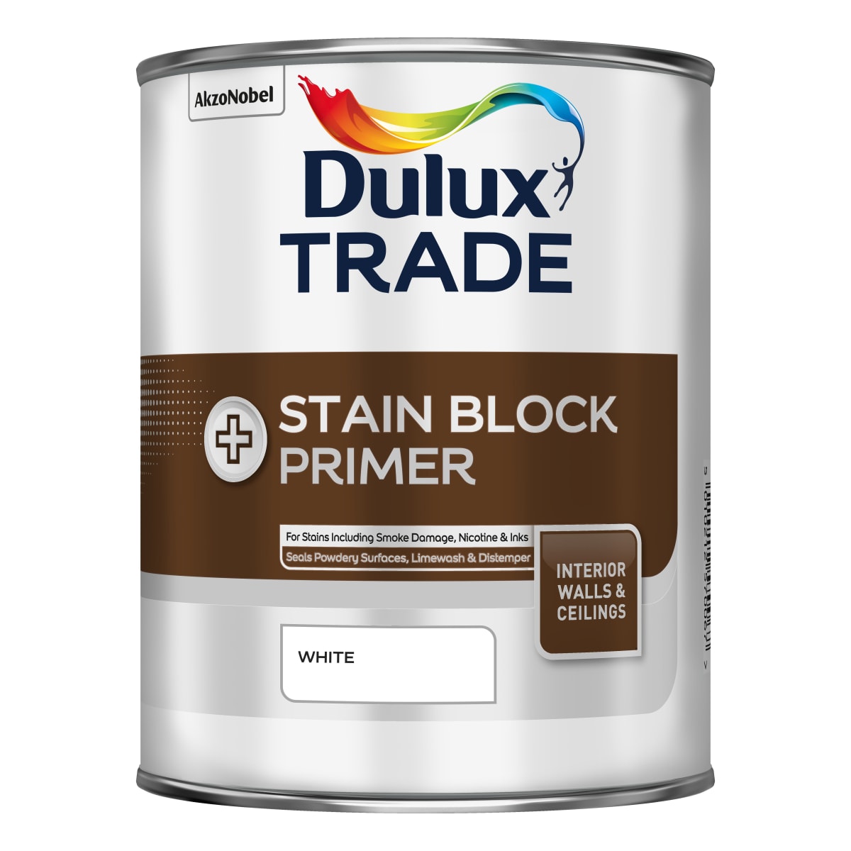 Product image for Dulux Trade Stain Block Plus Primer 1 Litre White