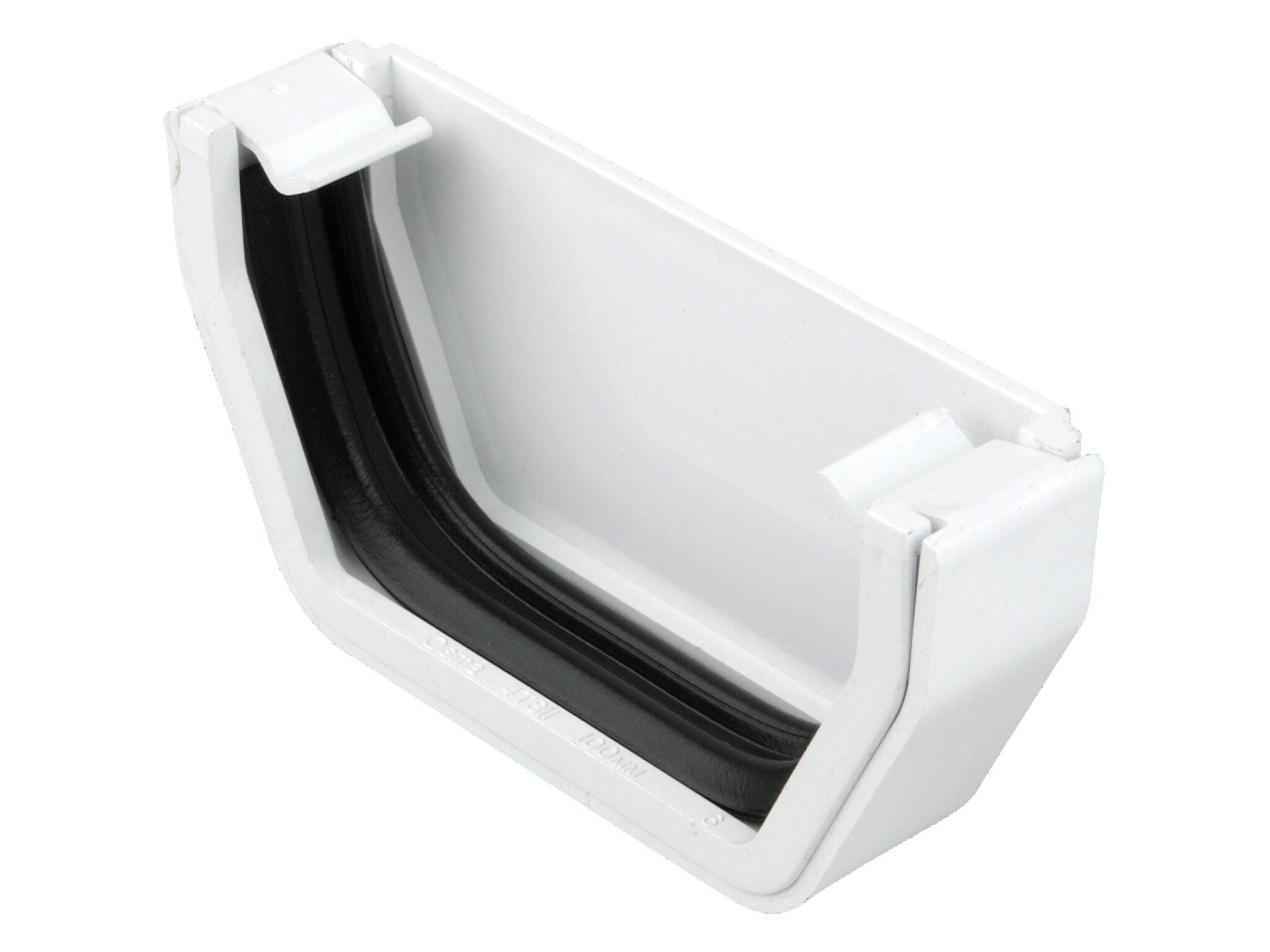 Product image for Osma Squareline External Stopend 100mm Dia White