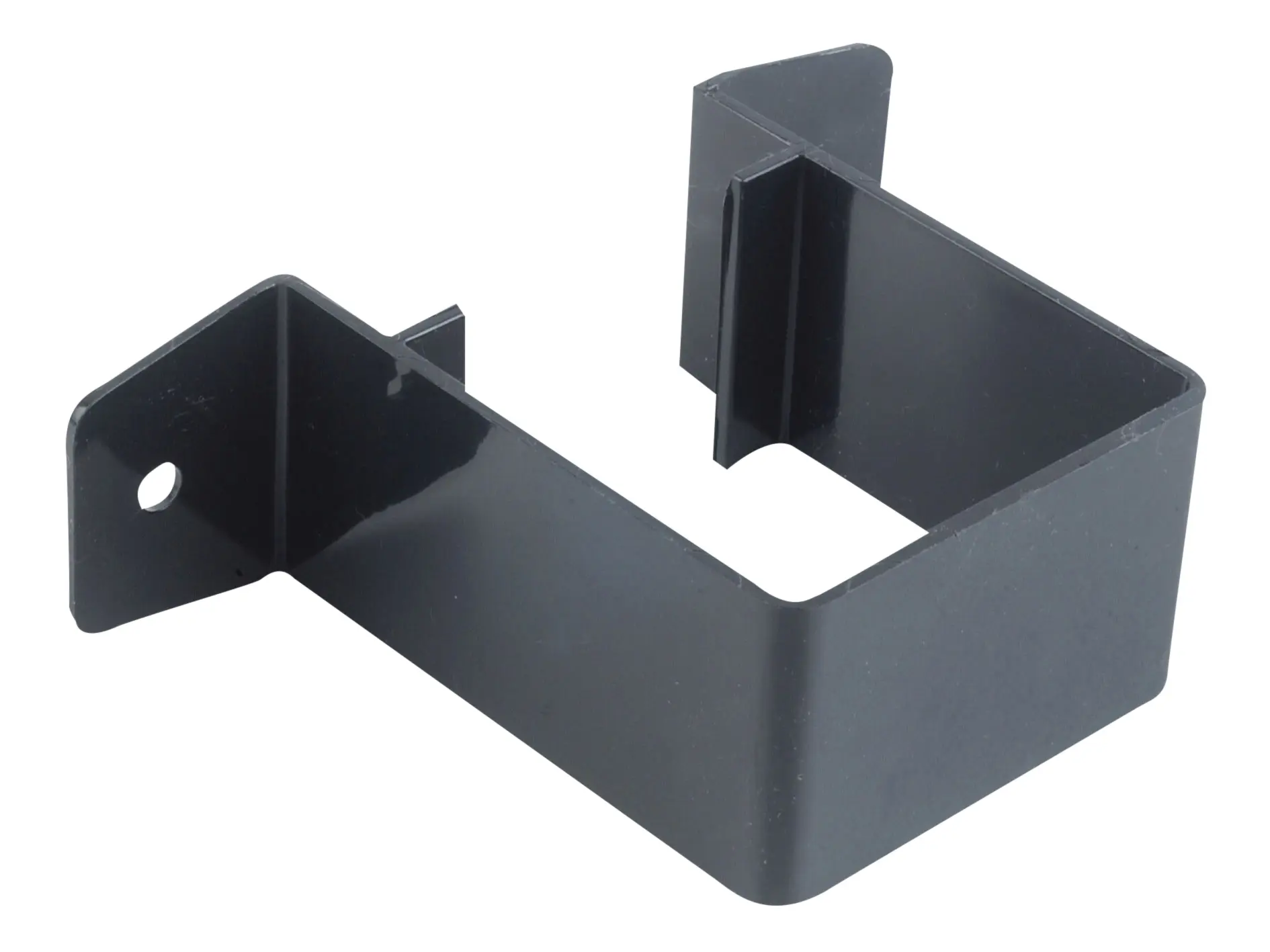 Product image for Osma Squareline Pipe Bracket-stand Off 126 X 90 X 42mm Black