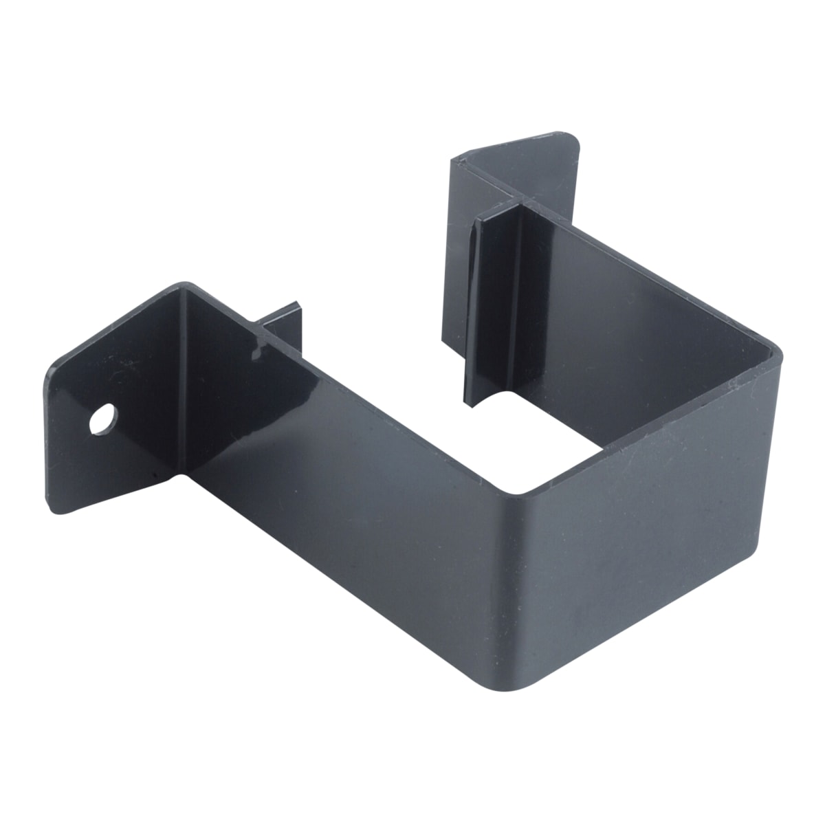 Product image for Osma Squareline Pipe Bracket-stand Off 126 X 90 X 42mm Black