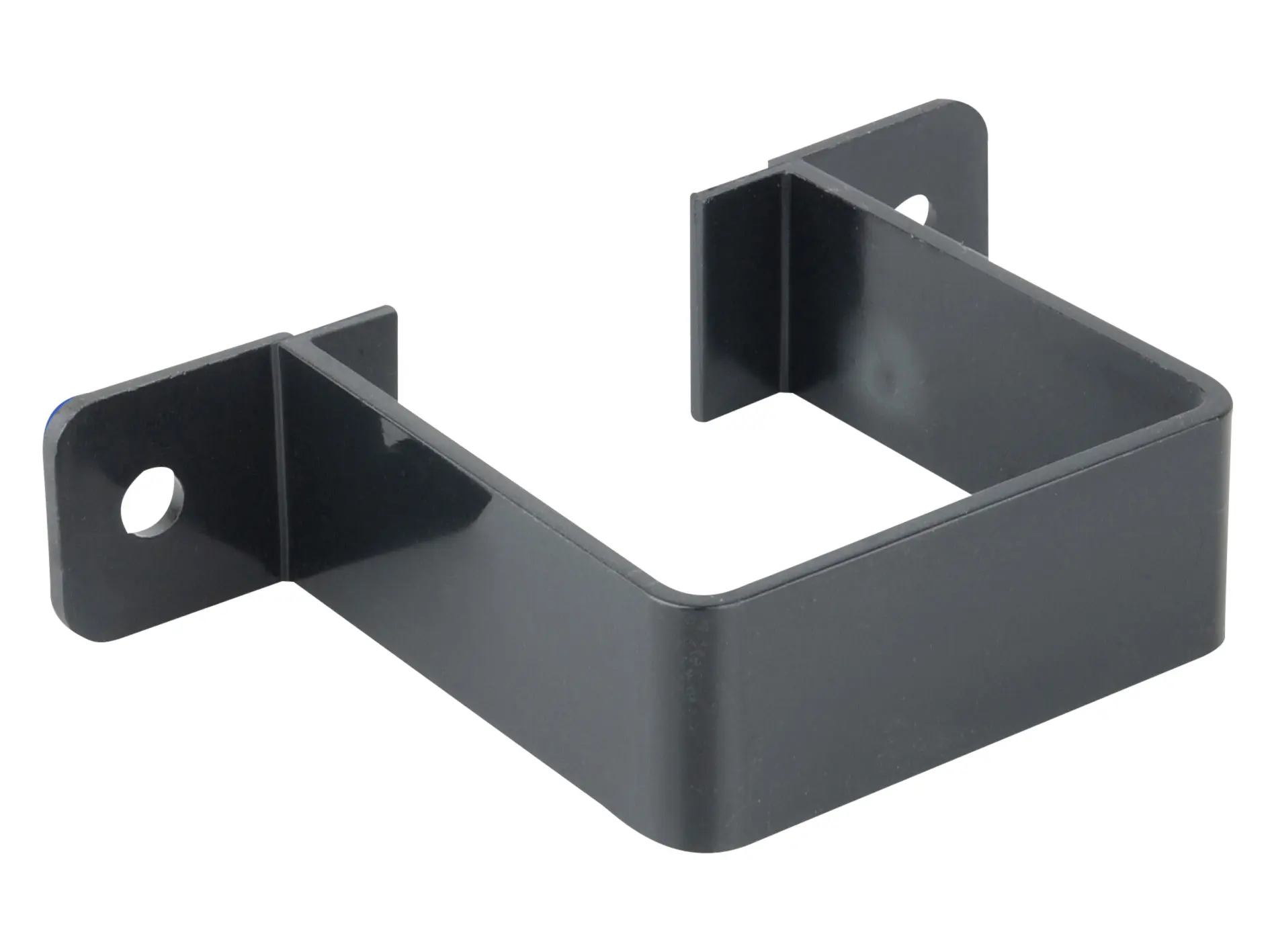 Product image for Osma Squareline Pipe Bracket 61mm Dia Black