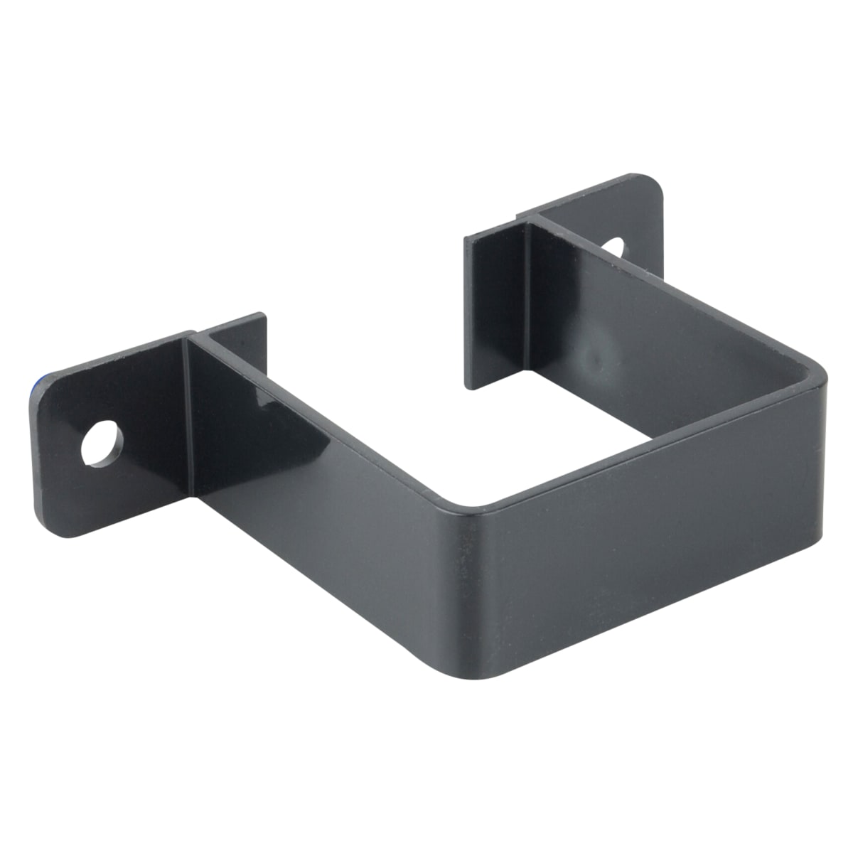 Product image for Osma Squareline Pipe Bracket 61mm Dia Black