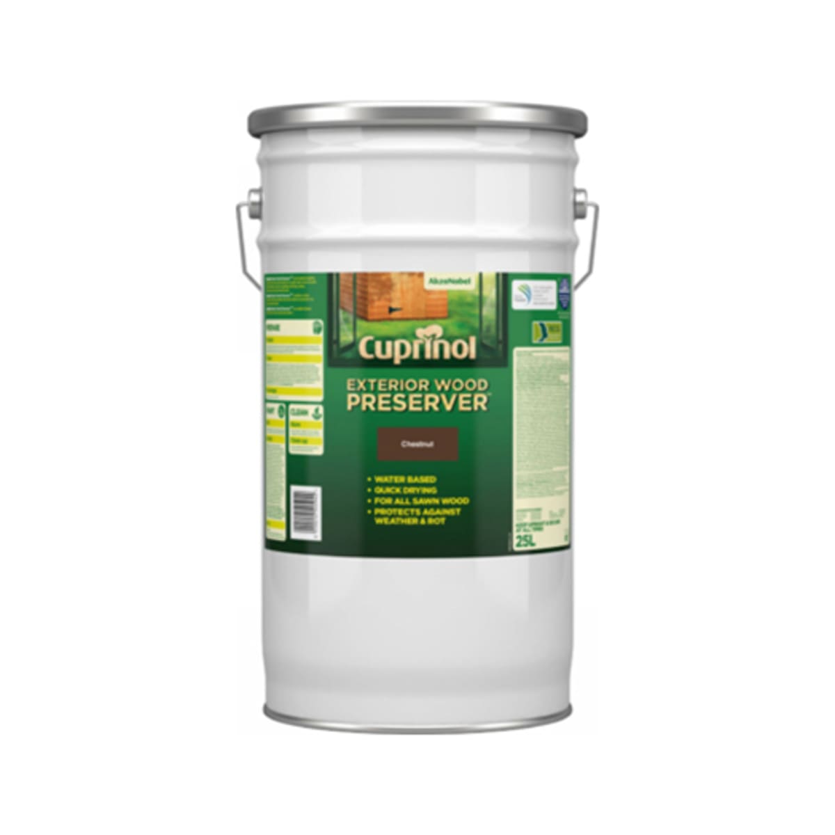 Product image for Cuprinol Exterior Trade Wood Preserver 5 Litres Chestnut