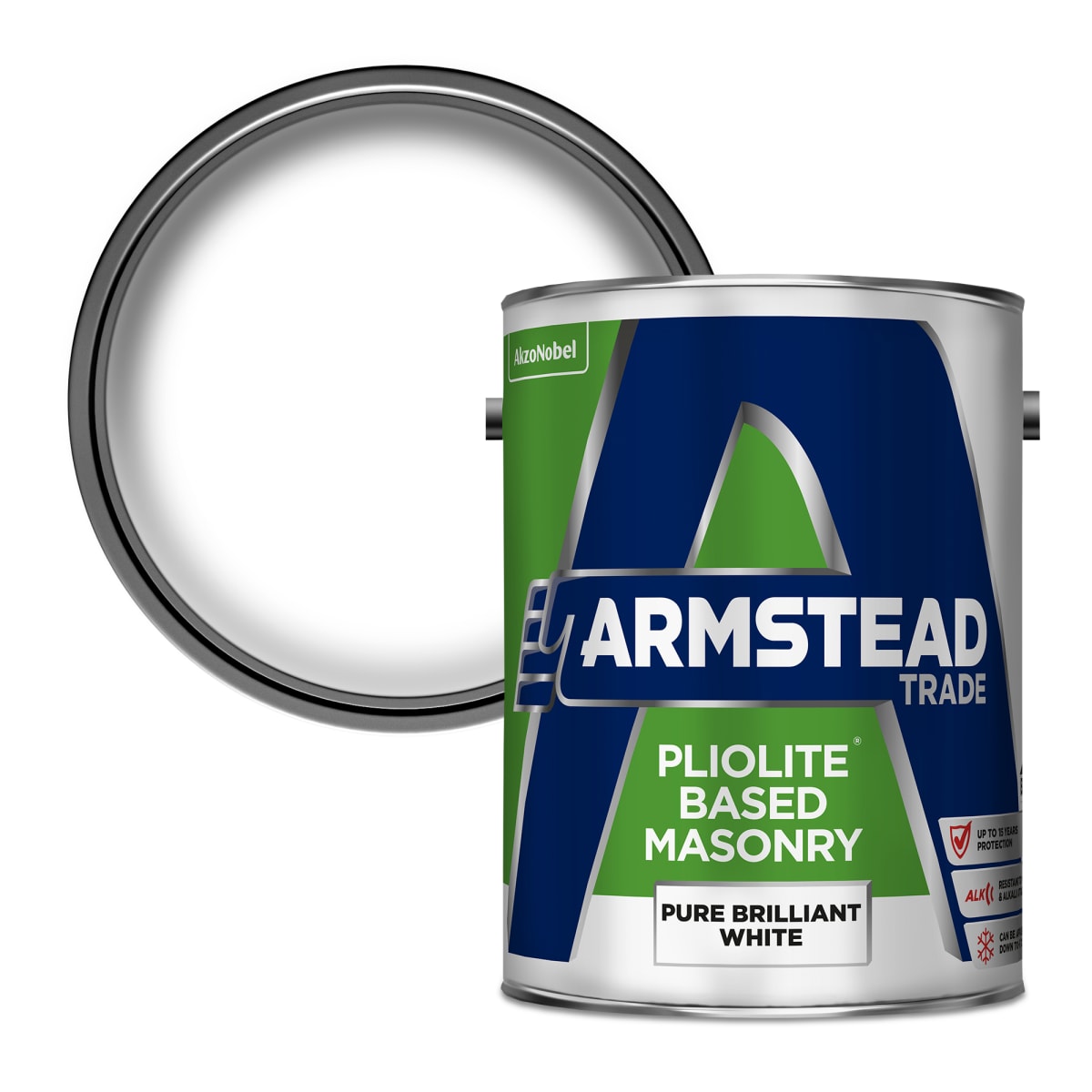 Product image for Armstead Trade Pliolite Based Masonry 5.0L Brilliant White