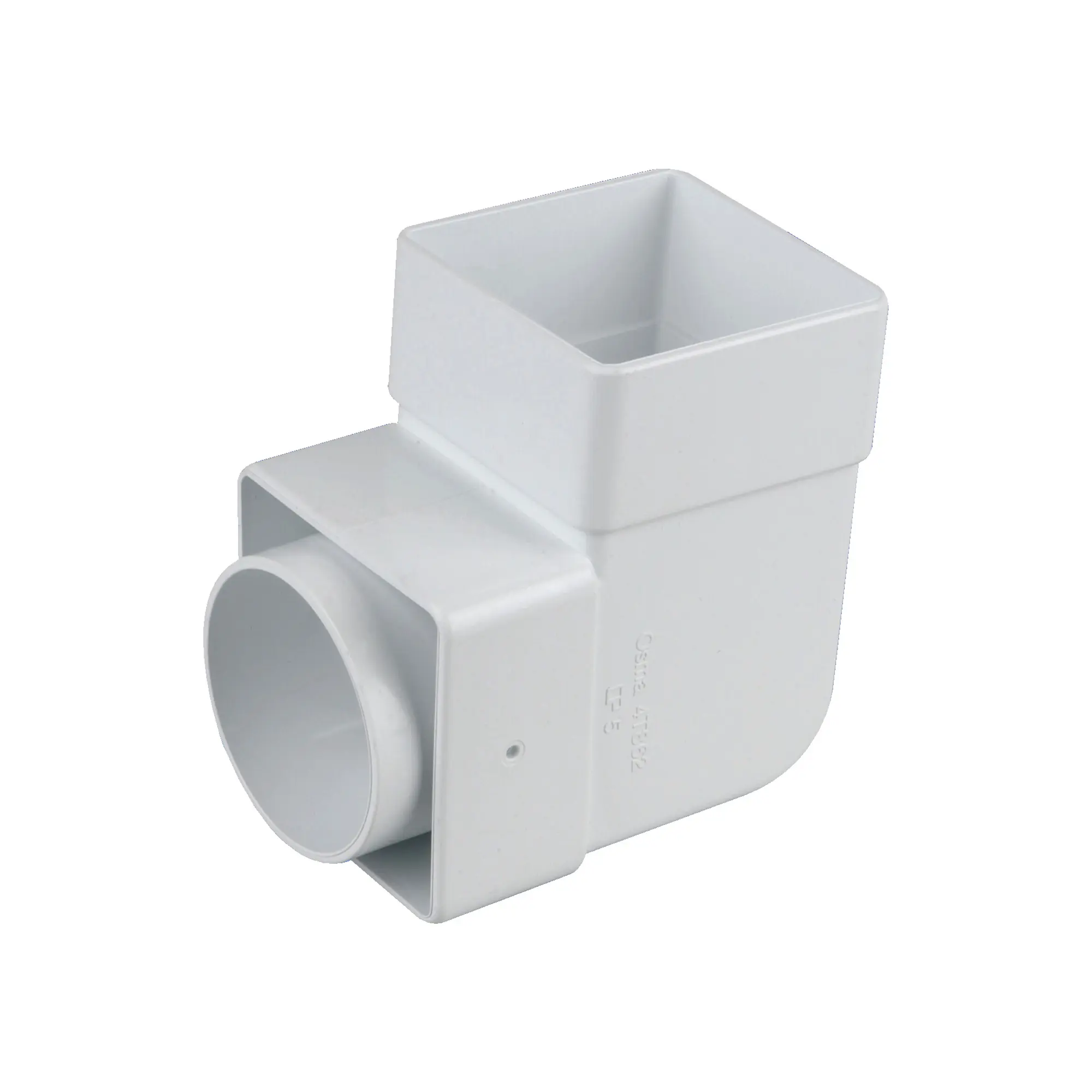 Product image for Osma Squareline Pipe Bend 90 Degrees 61mm Dia White