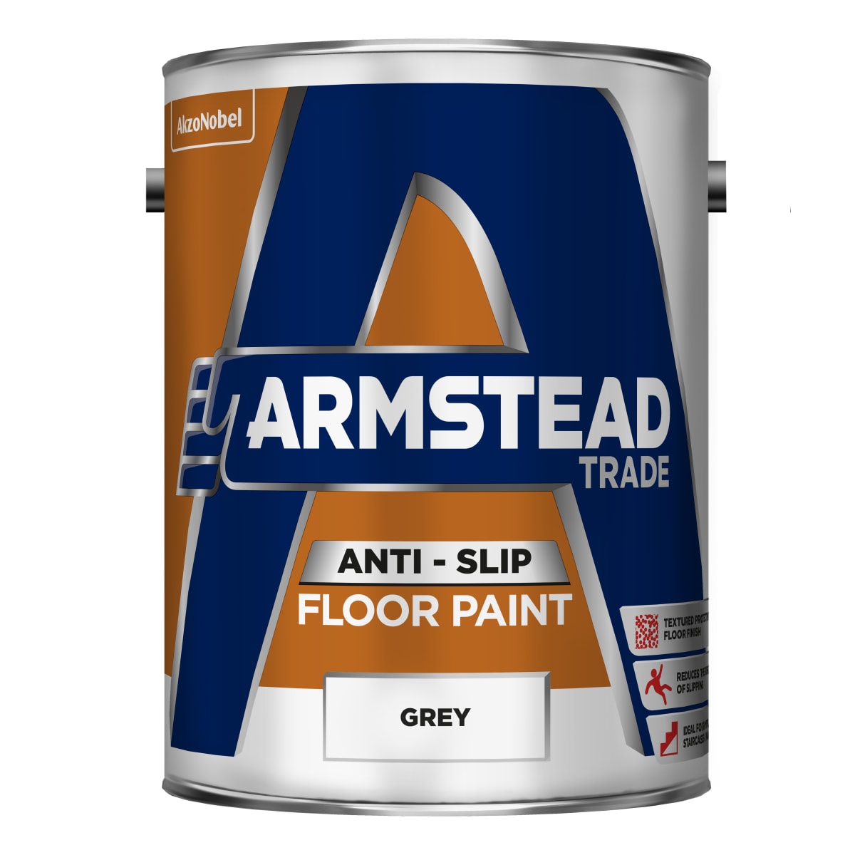Product image for Armstead Trade Anti Slip Floor Paint 5 Litres Grey