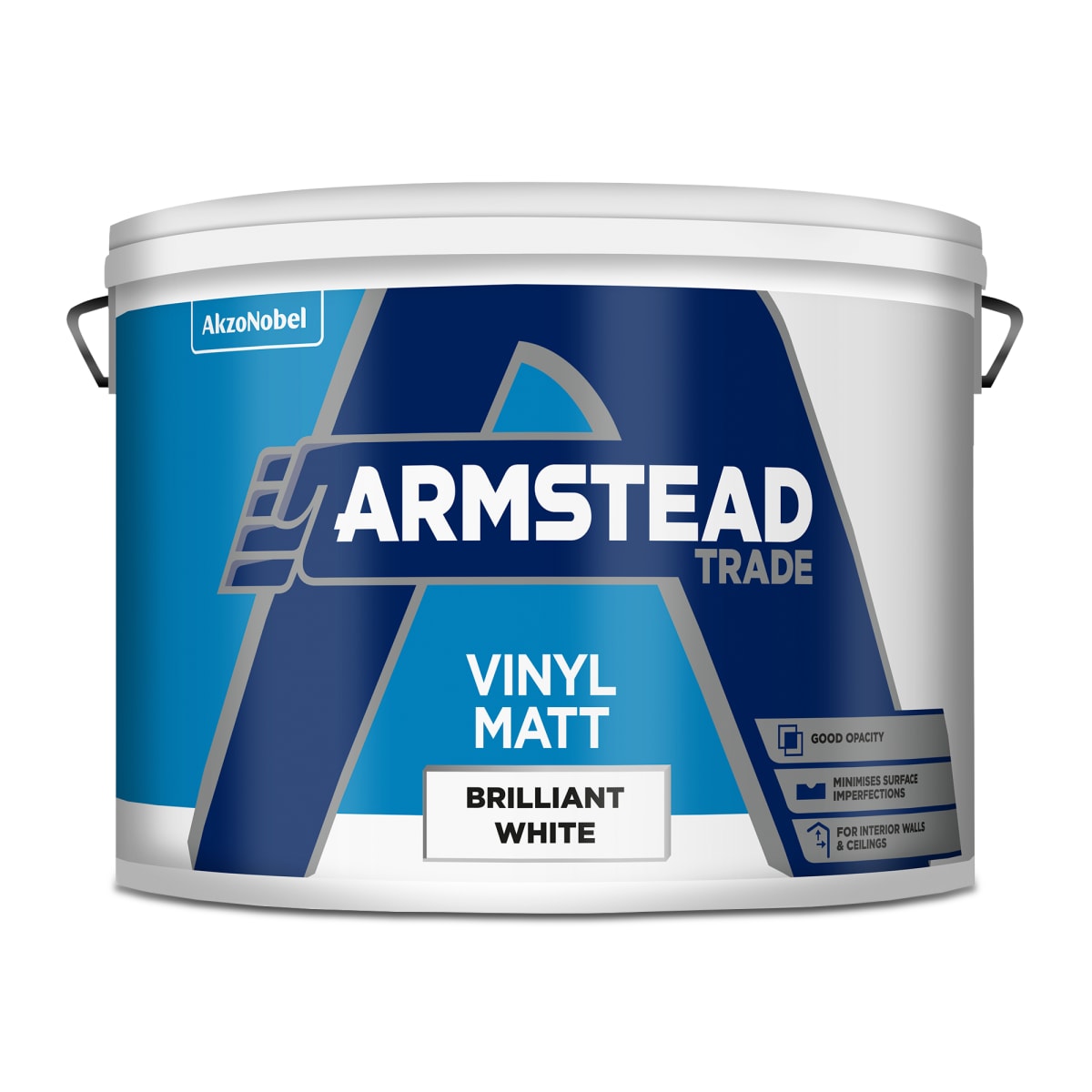 Image of Armstead Trade Vinyl Matt 10L Brilliant White