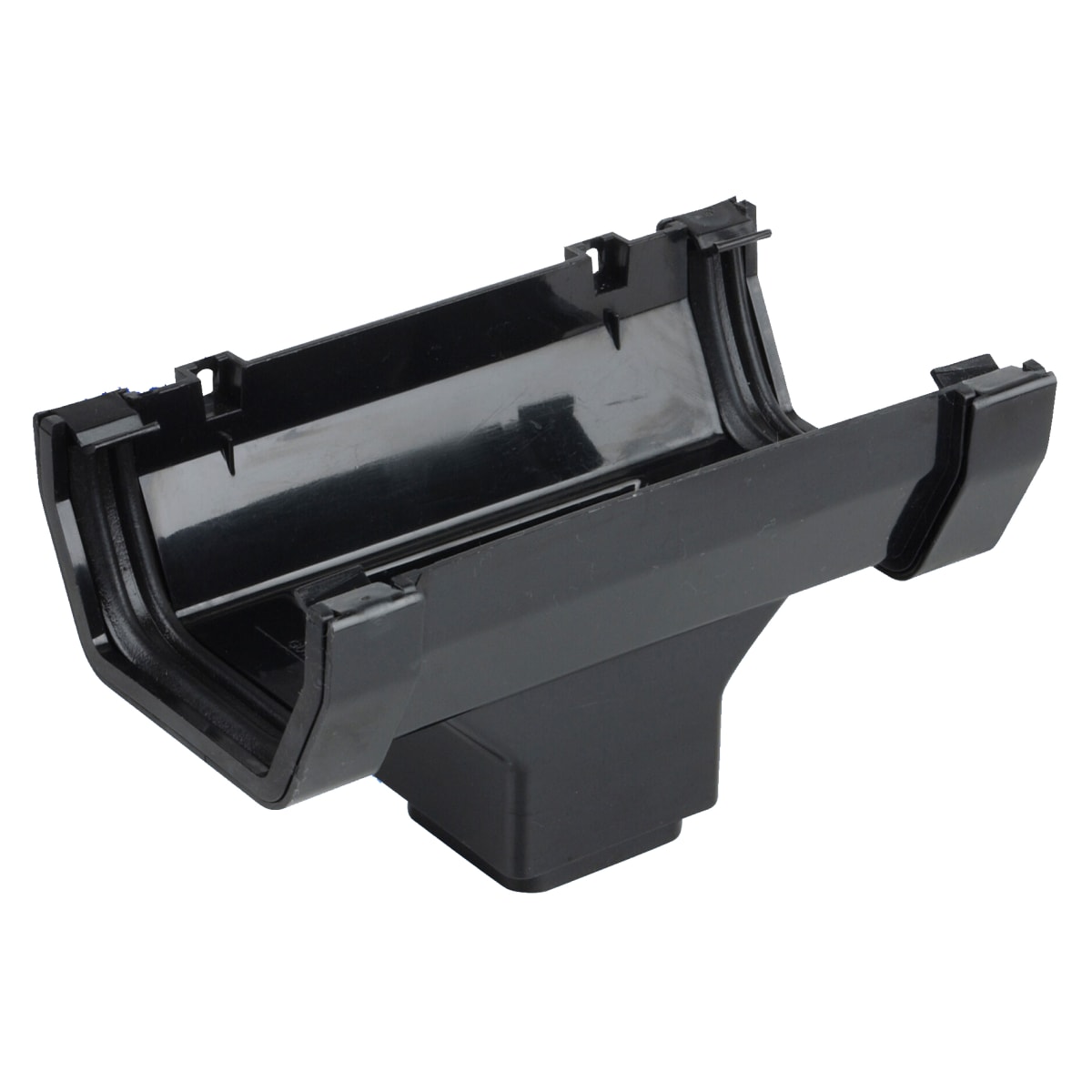 Product image for Osma Squareline Running Outlet 100mm Dia Black