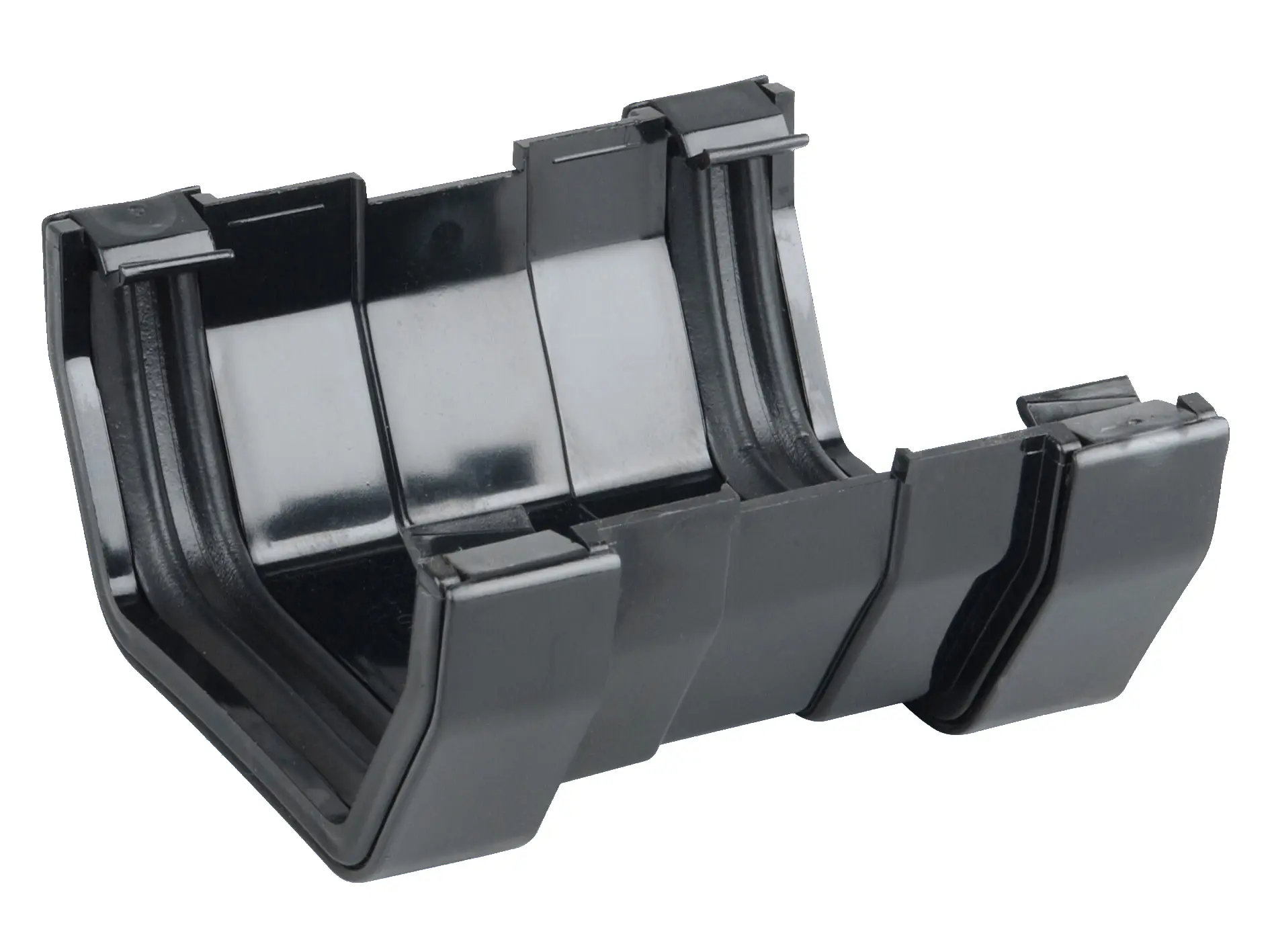 Product image for Osma Squareline Gutter Union 100mm W Black