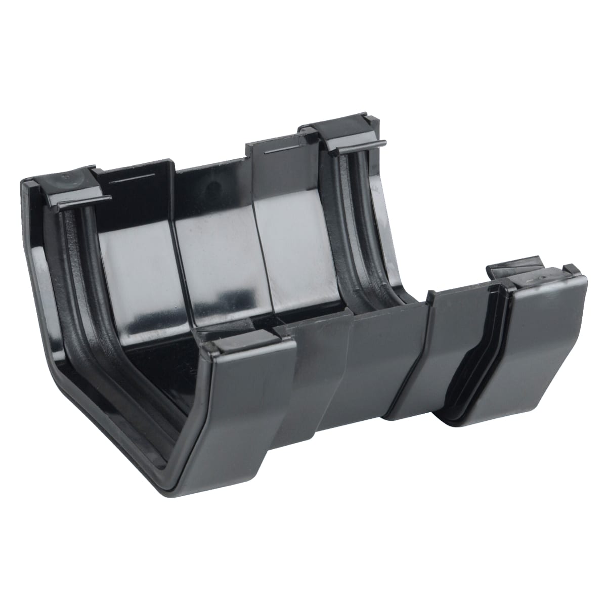 Product image for Osma Squareline Gutter Union 100mm W Black