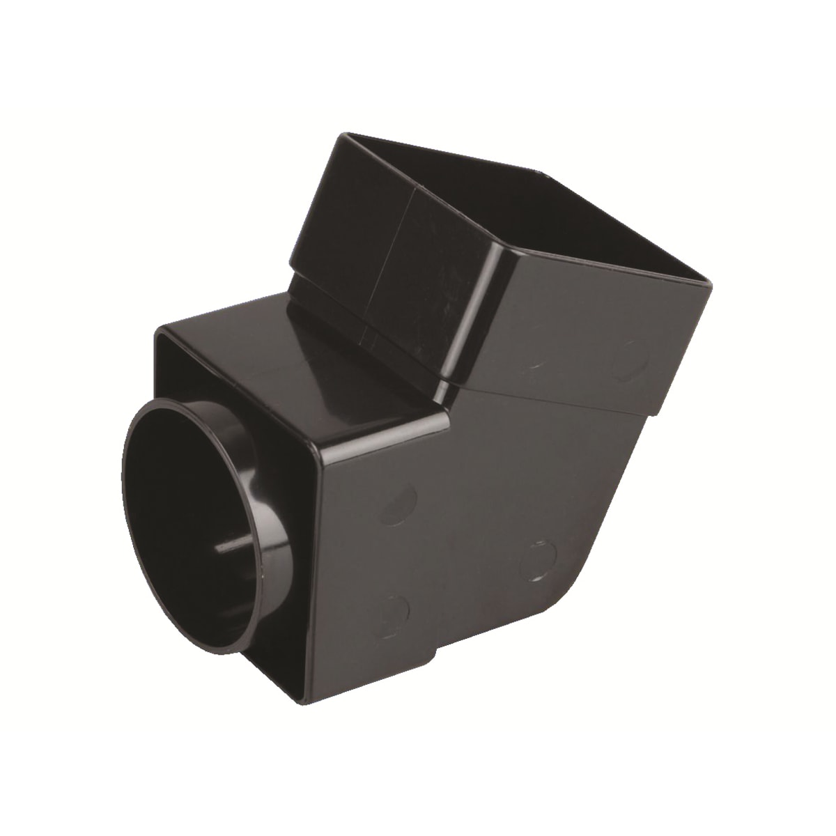Product image for Osma Squareline Offset Bend-socket 67.50 Degrees 61mm Dia Black