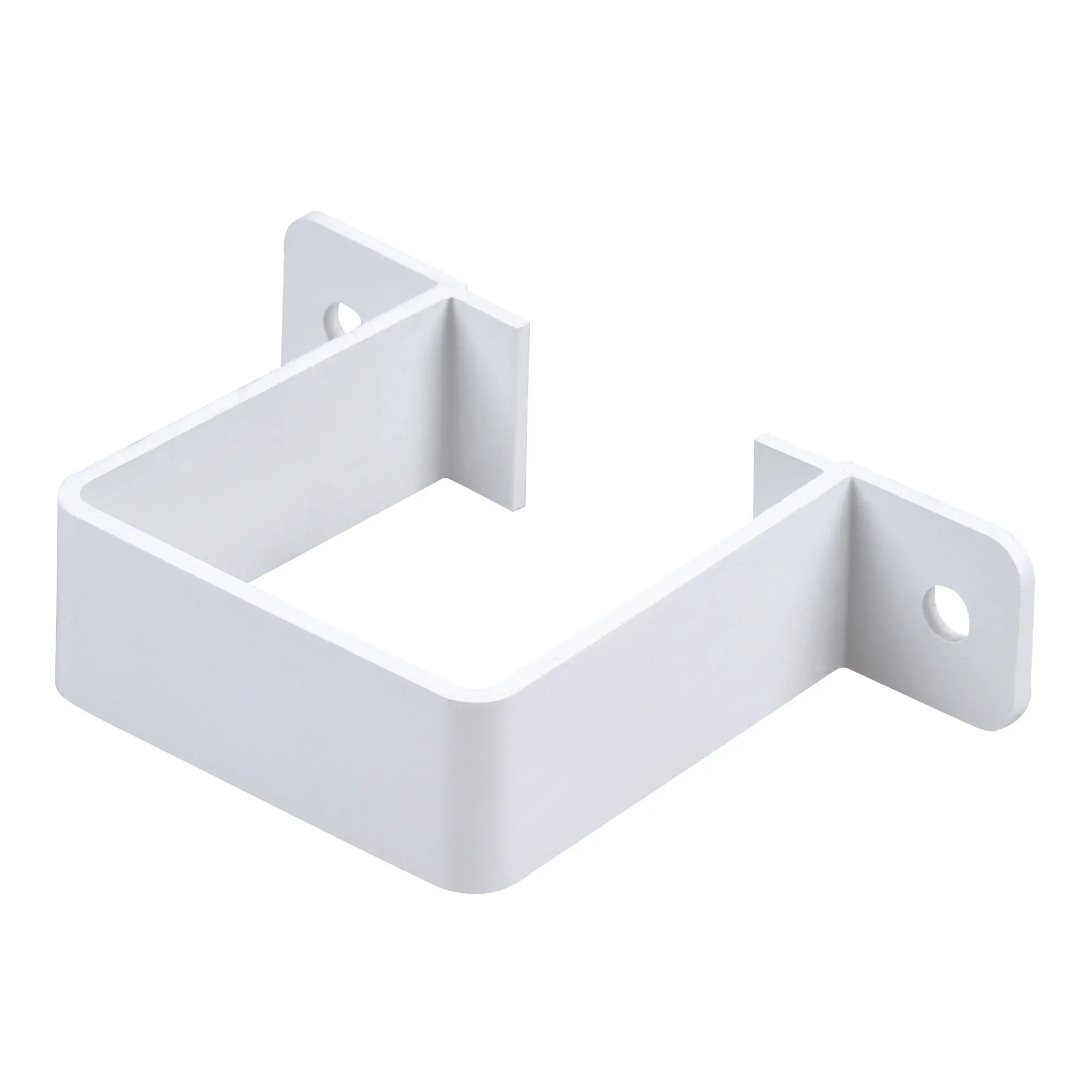 Product image for Osma Squareline Pipe Bracket 112 X 70 X 26mm White