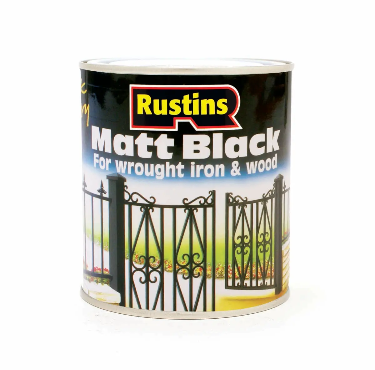 Product image for Rustins Quick Dry Matt Black Paint 500ml