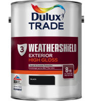 Product image for Dulux Trade Weathershield Exterior High Gloss Black 5ltr