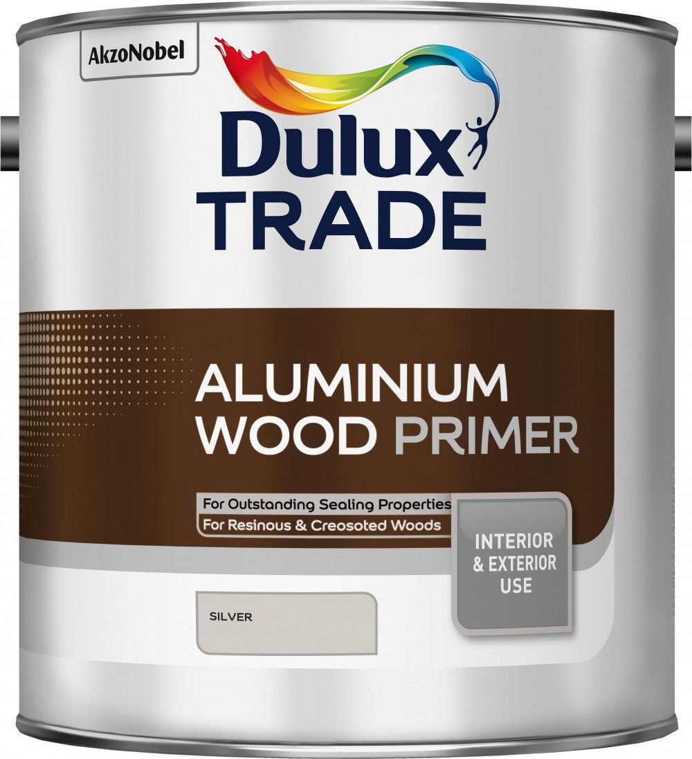 Product image for Dulux Trade Aluminium Wood Primer 2.5ltr