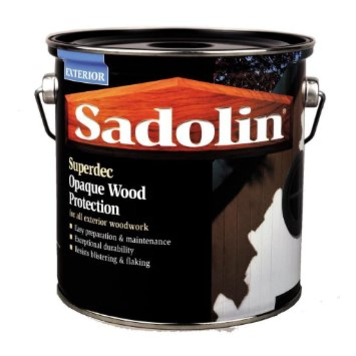 Product image for Sadolin Superdec Satin Opaque Wood Protection 5 Litres Black