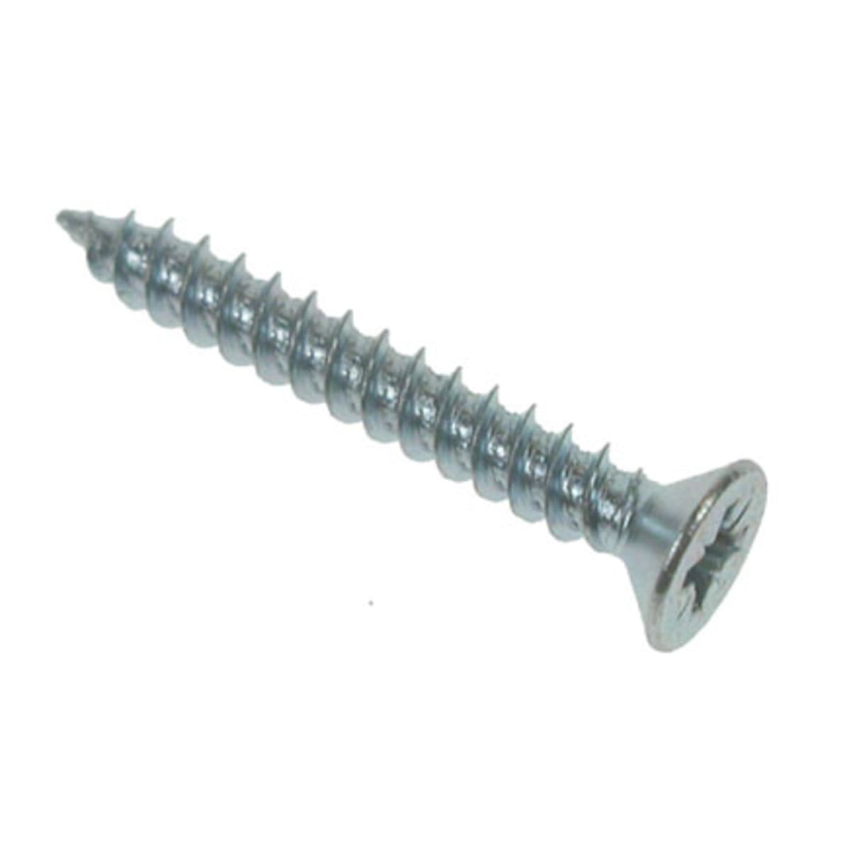 Product image for TwinQwik Countersunk Woodscrews 7 x 1.25 Bright Zinc Plated