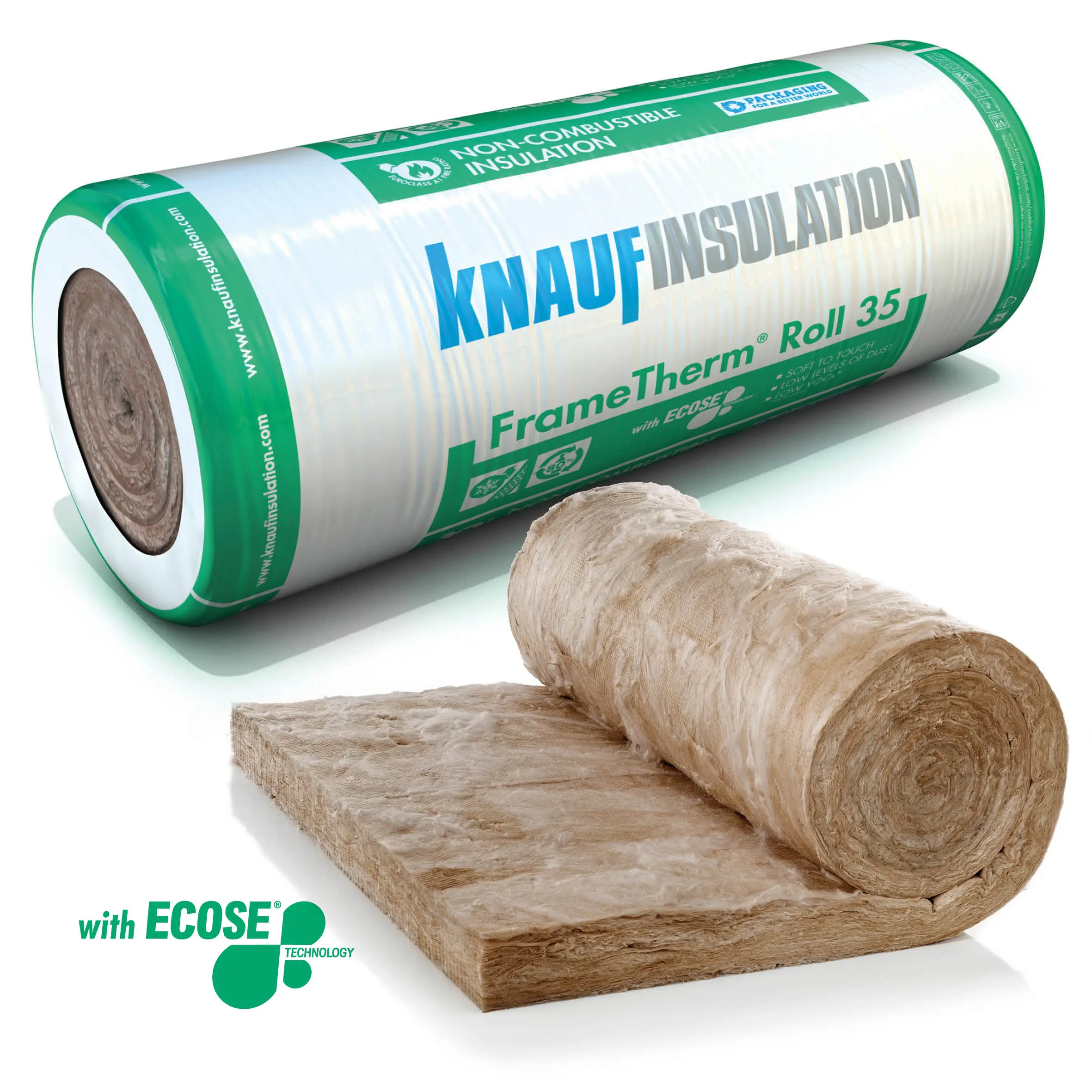 Product image for Knauf Insulation FrameTherm Roll 35 3900mm x 1140mm x 140mm