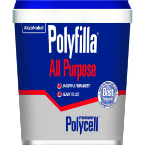 Product image for Polycell Trade Polyfilla Ready Mixed All Purpose Filler - 1kg