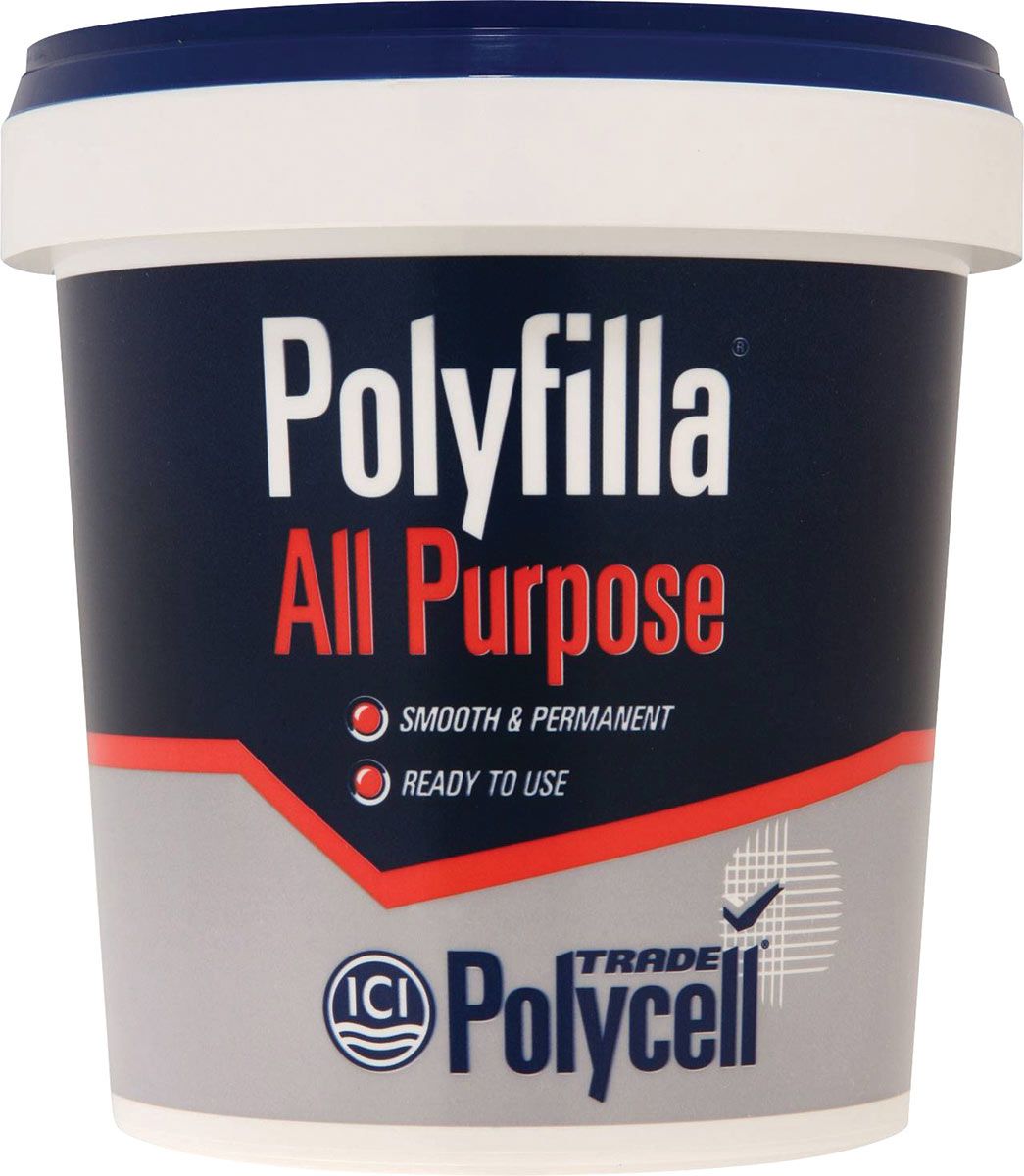 Image of Polycell Trade Polyfilla Ready Mixed All Purpose Filler - 1kg