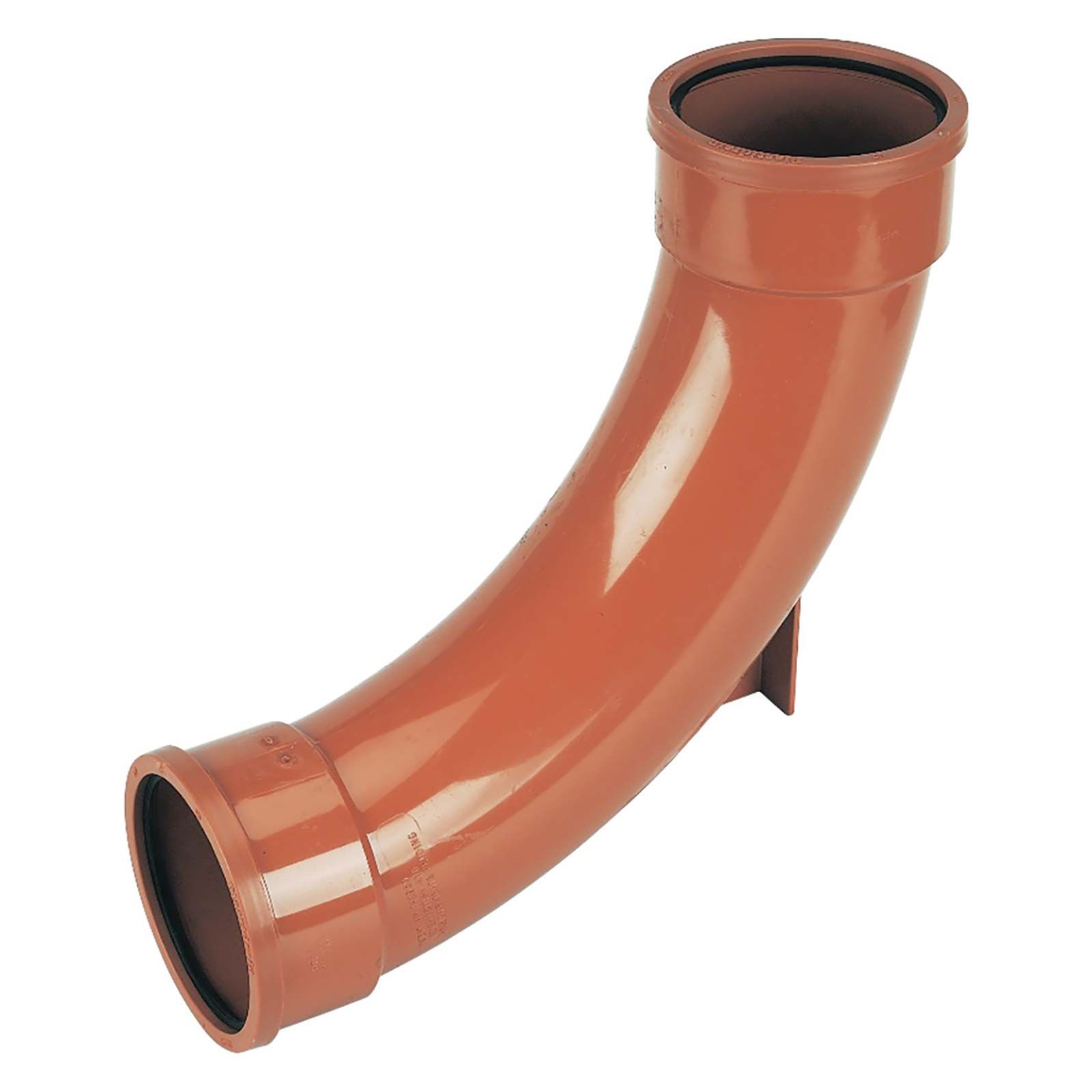 Product image for FloPlast 110mm Underground 87.5° Double Socket Rest Bend