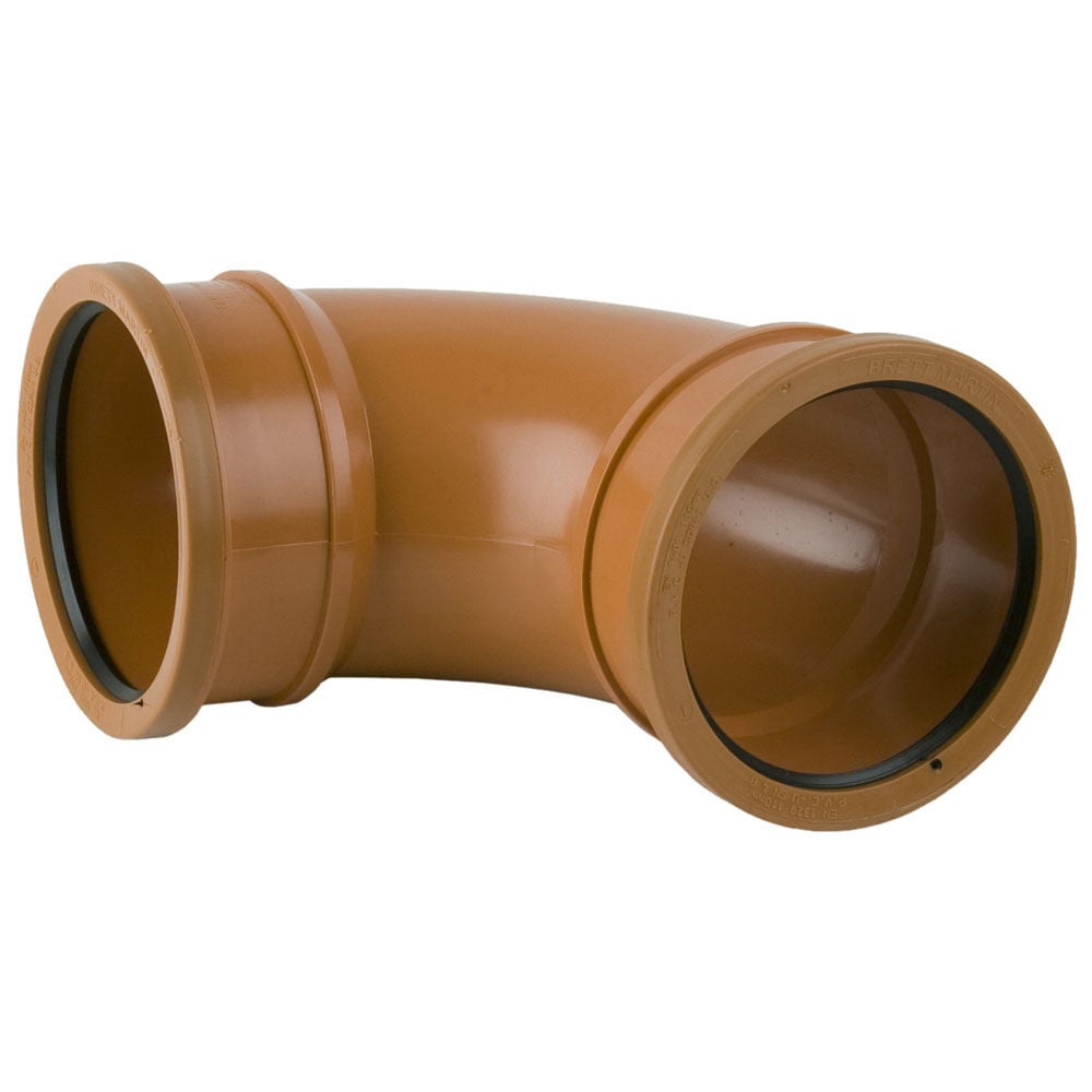 Image of FloPlast 110mm Underground 87.5° Double Socket Rest Bend