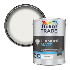 Image of Dulux Trade Diamond Matt Emulsion Brilliant White 5ltr