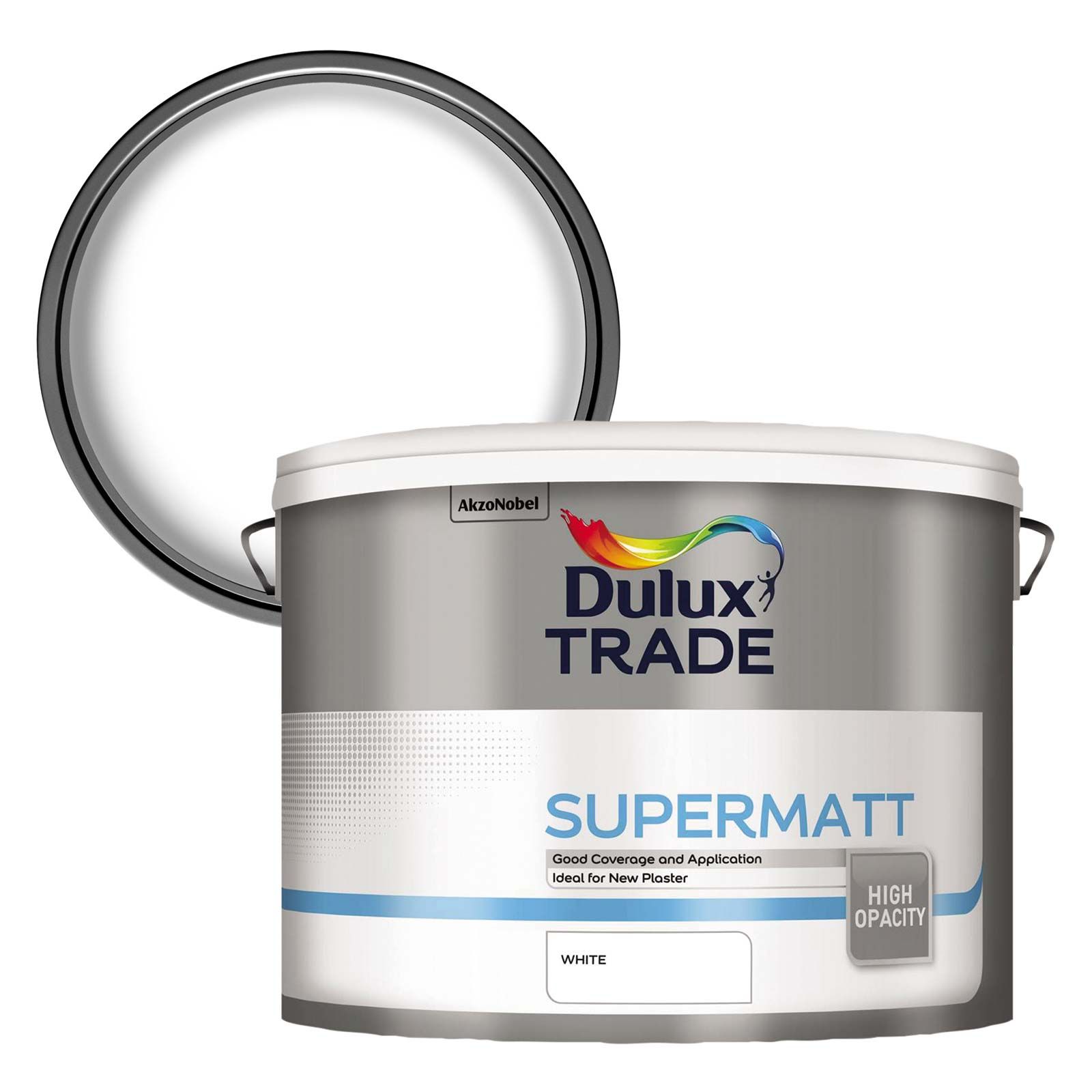 Product image for Dulux Trade Supermatt Emulsion White 10ltr