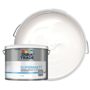 Product image for Dulux Trade Supermatt Emulsion White 10ltr