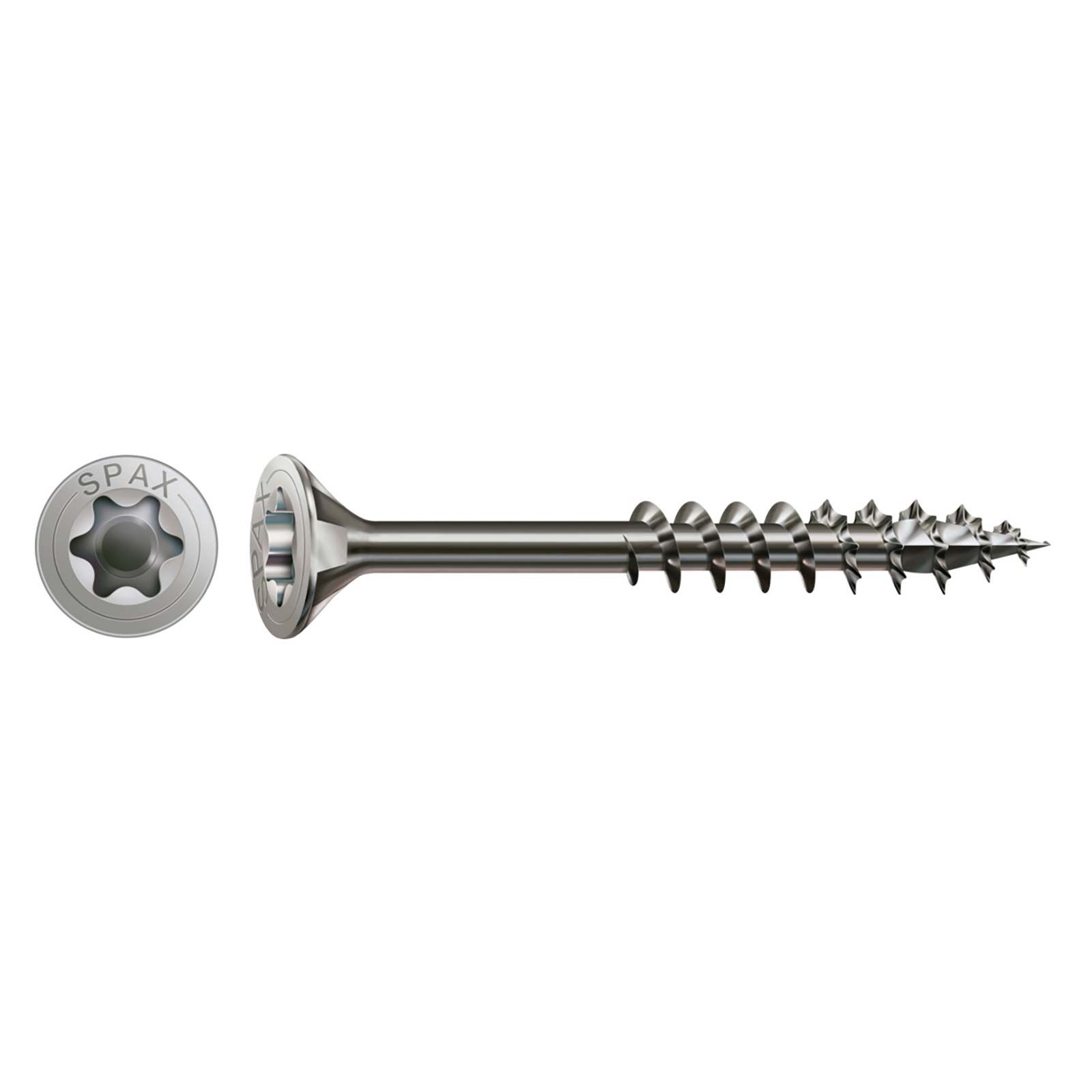 Product image for Spax CSK T-Star Stainless Steel Screws 3.5 x 30mm Pack of 25