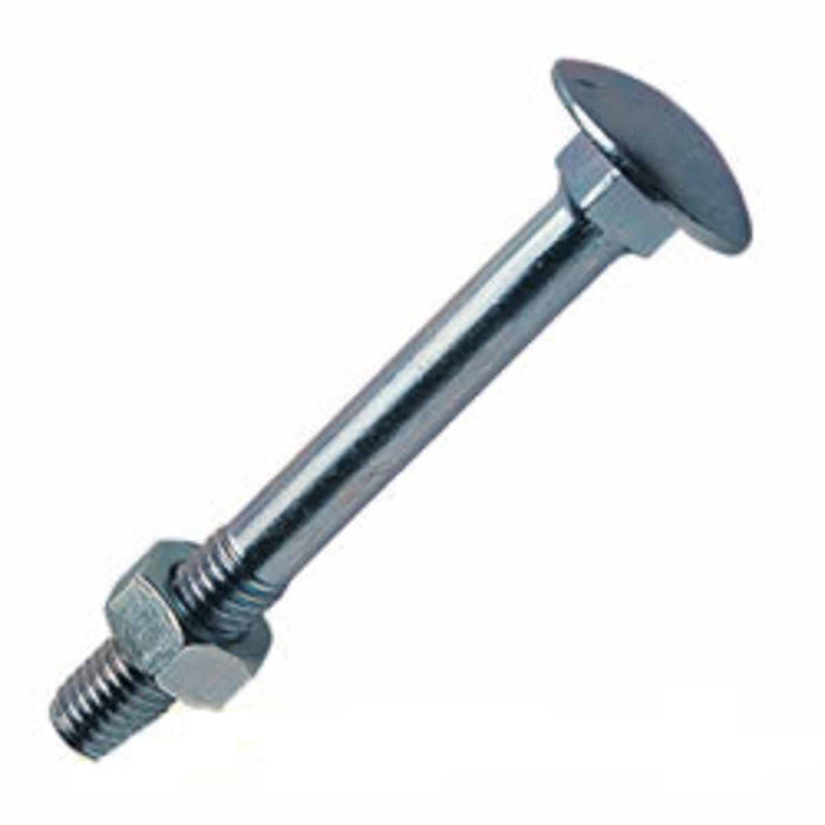Product image for Cup Square Carriage Bolt & Nut BZP M10x130mm