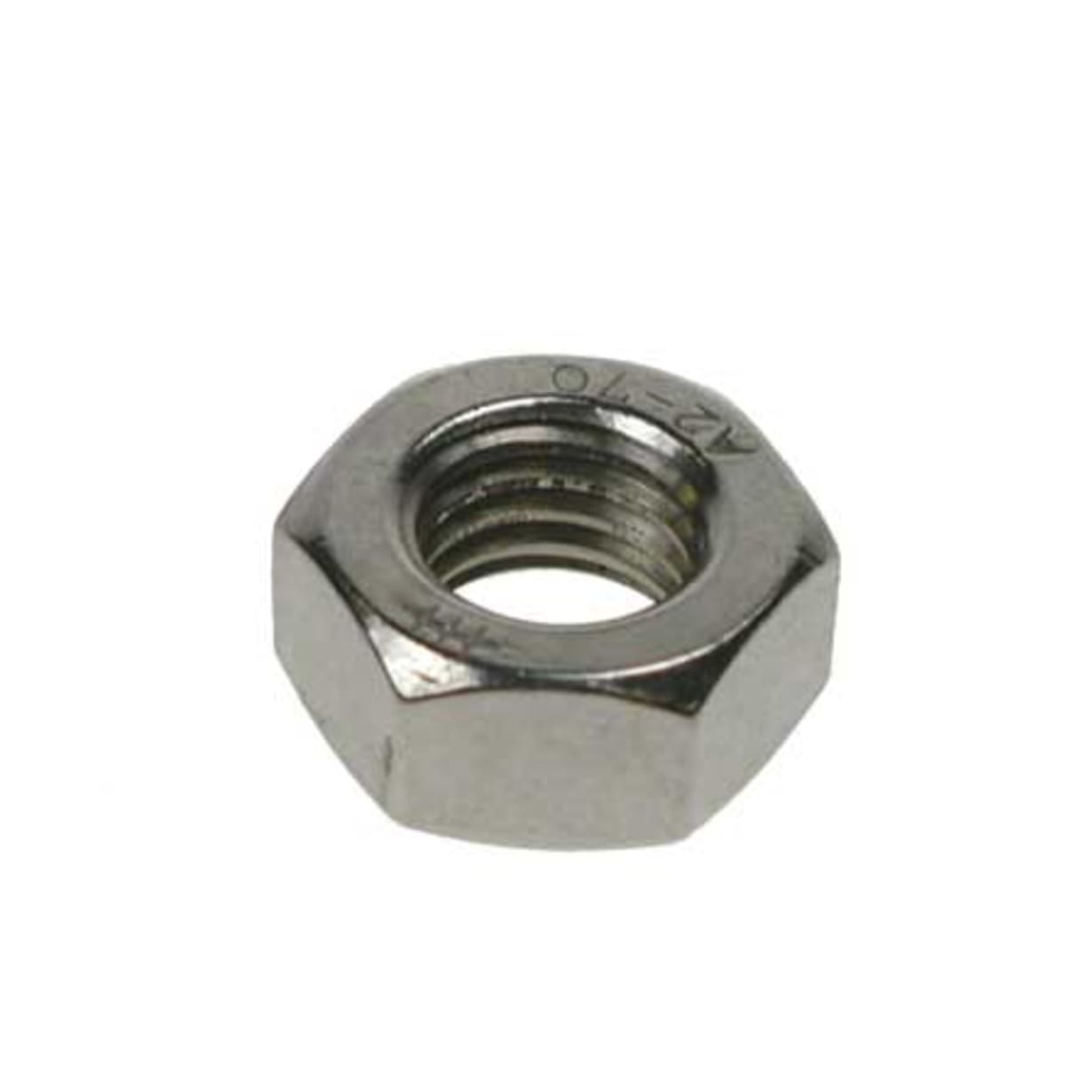Product image for A2-304 Stainless Steel Hexagon Full Nut DIN934 M12 Pack of 200