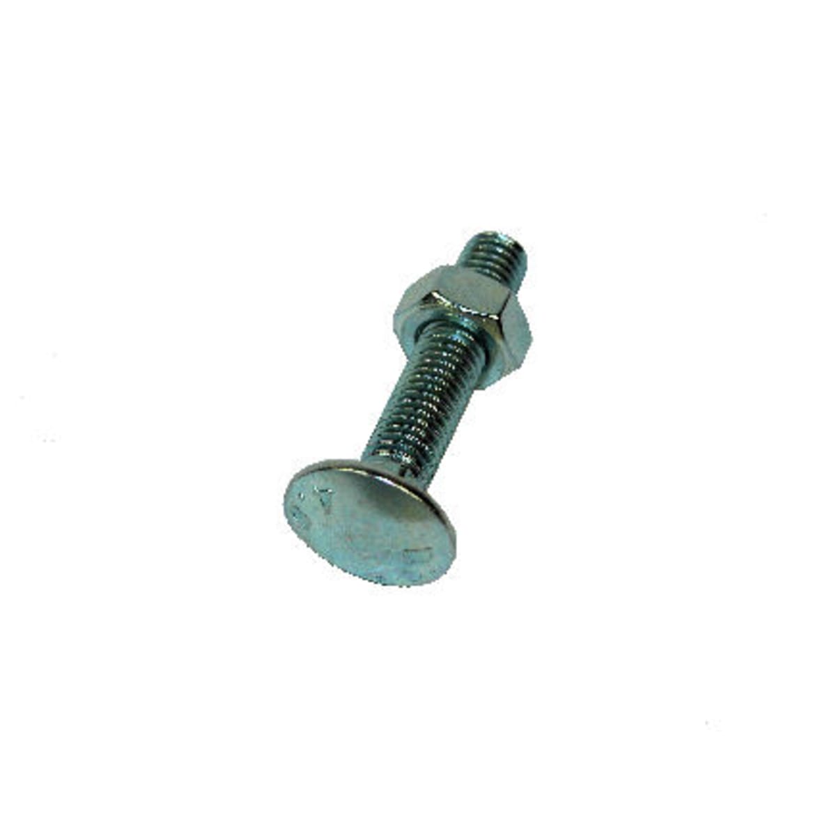 Product image for Grade 4.8 Cup Square Hex Carriage Bolt & Nut DIN603/555 CE M10 x 120mm Bright Zinc Pltd  Box of 25